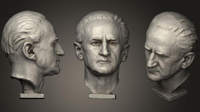 Бюсты и головы античные и исторические (Portrt Gipssammlung, BUSTA_0696) 3D модель для ЧПУ станка